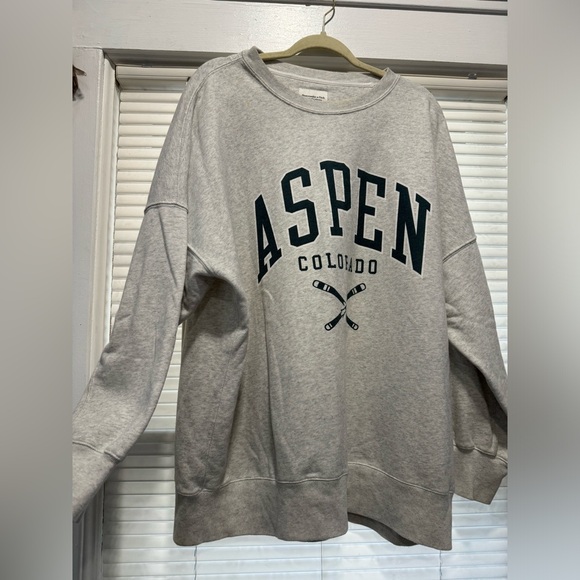 Abercrombie & Fitch Tops Abercrombie Aspen Sweatshirt Grey With